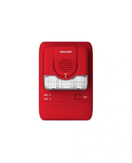 Sirena con luz estroboscópica de incendio Hikvision HikFire inalámbrica LoRa