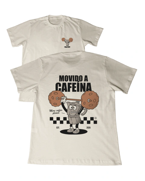 Camiseta T-Shirt Movido a cafeína