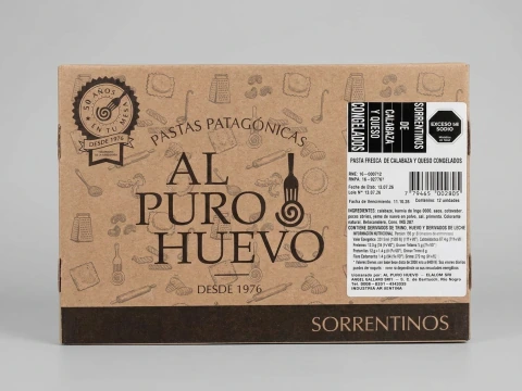 Sorrentinos de Calabaza y Queso Al Puro Huevo 12 u