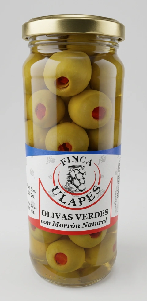 Aceitunas Verdes Rellenas con Morrón Finca Ulapes 200 g