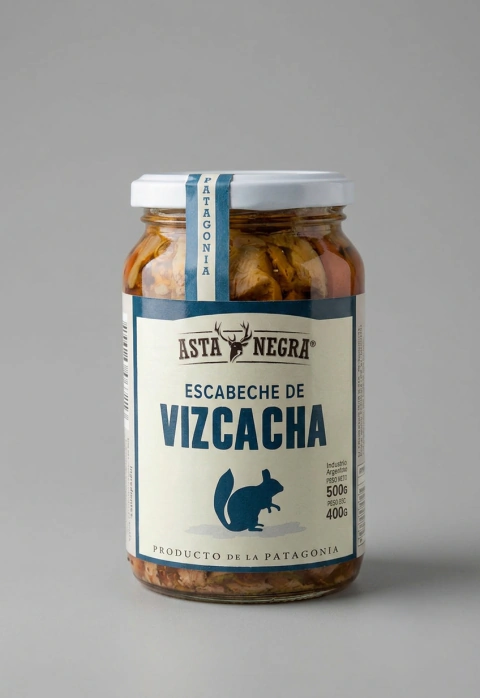 Escabeche de Vizcacha Asta Negra 500 g