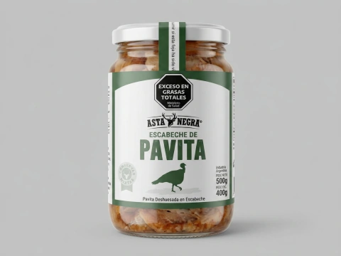 Escabeche de Pavita Asta Negra 500 g