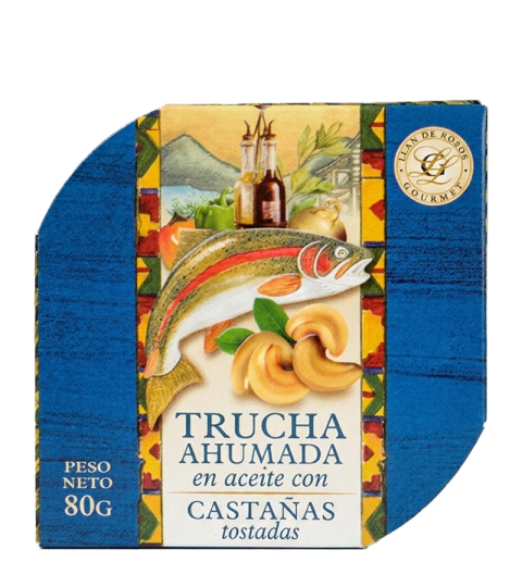 Trucha Ahumada en Aceite con Castañas Tostadas Granjas Patagónicas 80 g