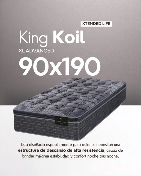 Colchón King Koil XL Advanced 90x190cm