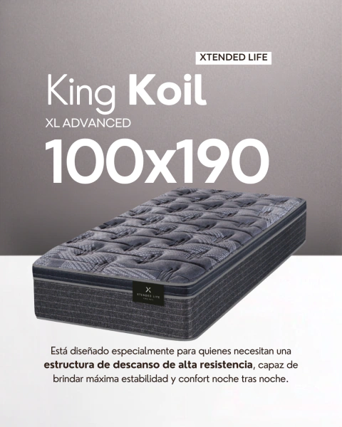 Colchón King Koil XL Advanced 100x190cm