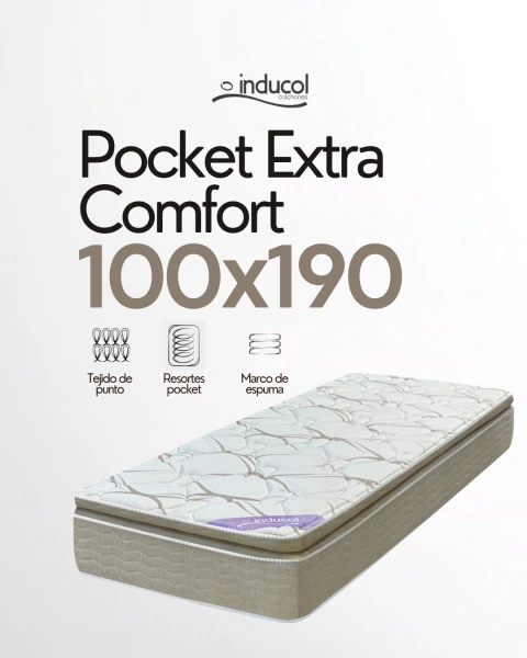 Colchón Inducol Pocket Extra Comfort 100x190cm