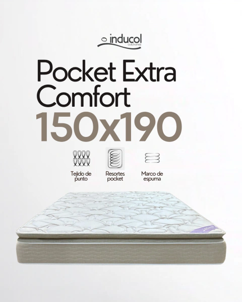 Colchón Inducol Pocket Extra Comfort 150x190cm
