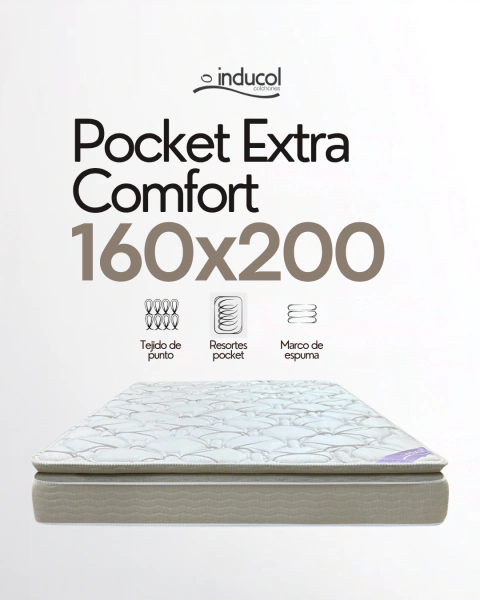 Colchón Inducol Pocket Extra Comfort 160x200cm