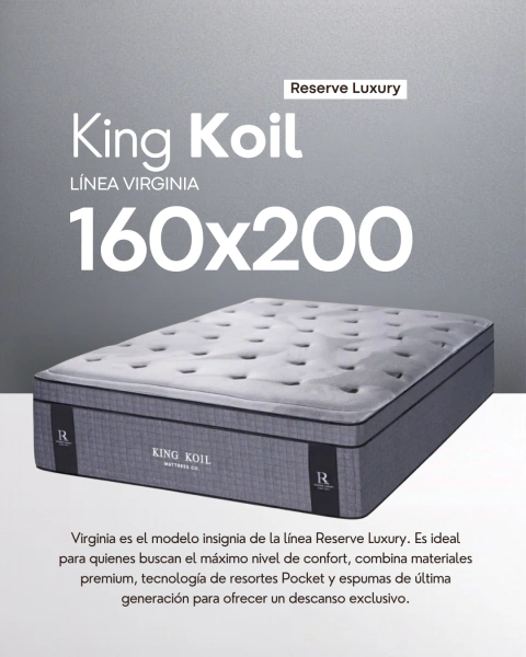 Colchón King Koil Virginia 160x200cm