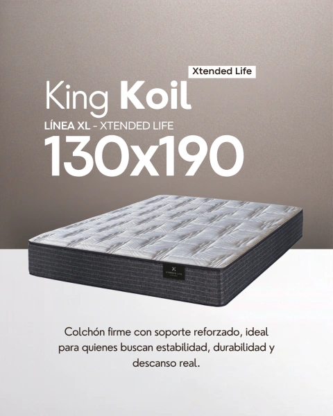 Colchón King Koil XL Xtended Life 130x190cm