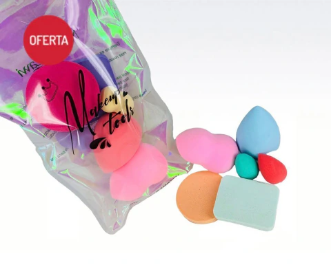ESPONJAS X6 MAQUILLAJE EN BOLSA 20CM (2108-2345)