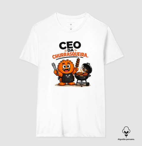 Camiseta Algodão Peruano - CEO de Churrasqueira