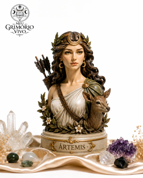 Escultura Ártemis - Deusa da Caça e da Lua