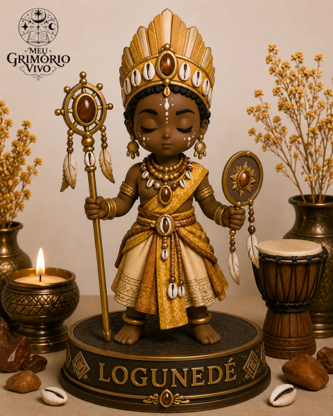 Escultura Logunedé - Orixá das Águas e da Caça