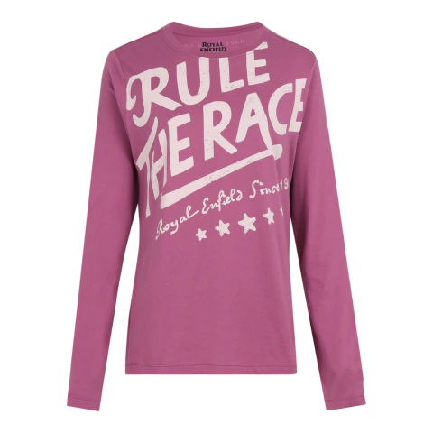 Playera Royal Enfield Manga Larga Algodón Casual