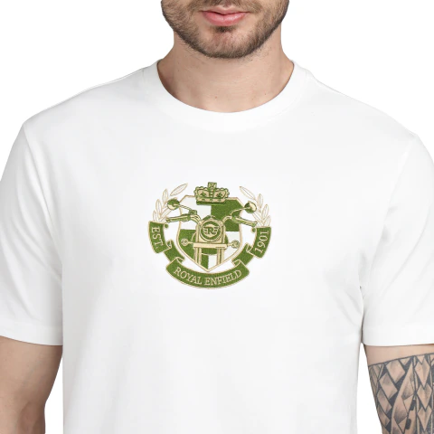 Playera Royal Enfield Azulejos Para Hombre Original