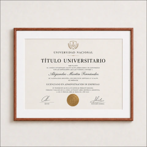 Cuadro Para Titulo Universitario