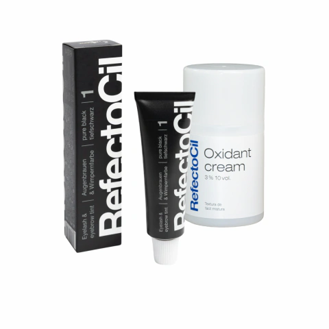 Kit Refectocil 1 Tinta + 1 Oxidante N°1 Preto