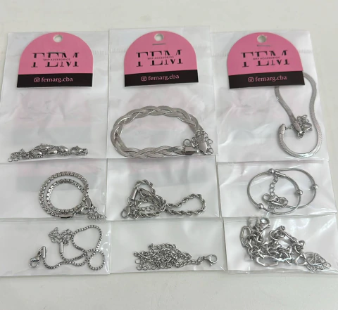 PULSERAS DE ACERO QUIRURGICO