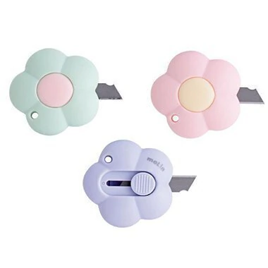 Mini Estilete Retrátil Love Flowers Lâmina 9mm Molin