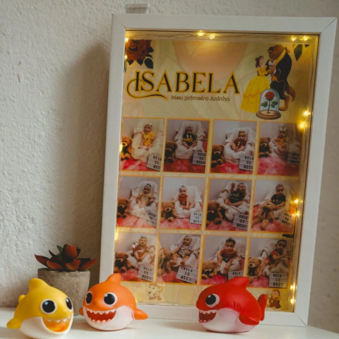 Quadro Figurinhas - Meu 1° Aninho