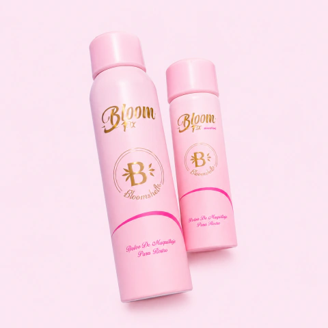 Fijador de maquillaje Bloom Fix de Bloomshell para fijar y prolongar el maquillaje facial con acabado uniforme