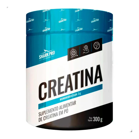 Creatina Monohidratada 300g Shark Pro - Sem sabor