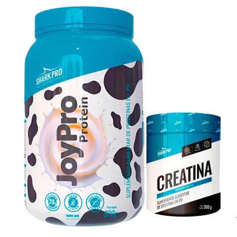 Kit JoyPro Protein 900g + Creatina Monohidratada SharkPro 300g