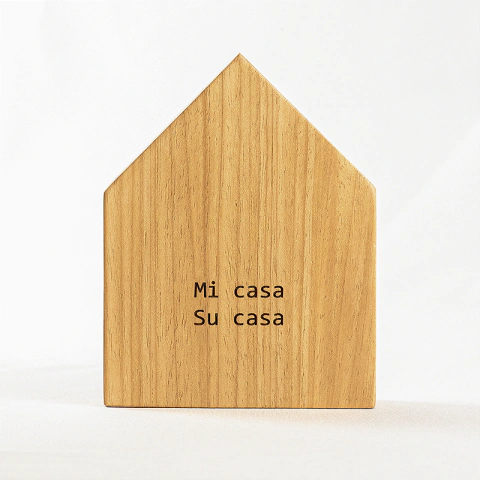 Casinha decorativa de Madeira - Mi casa su casa