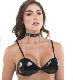 Coleira com guia bdsm na internet