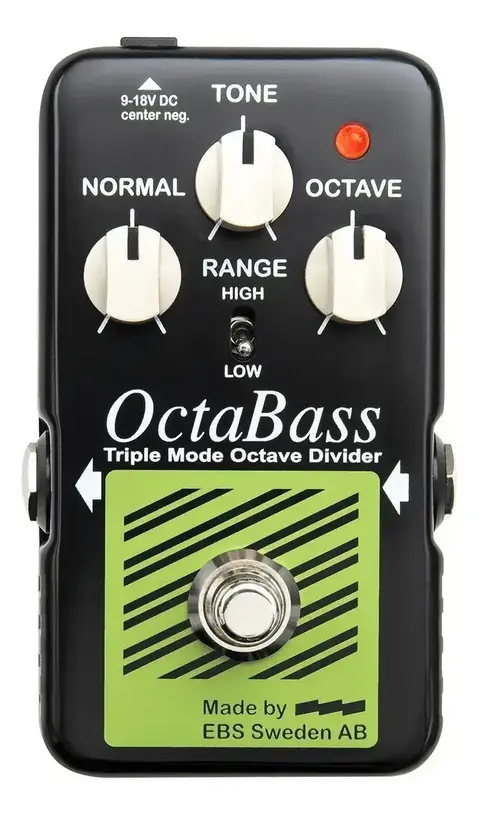 EBS OctaBass SE Studio Edition – Pedal Octavador Analógico para Contrabaixo – Preto – Usado