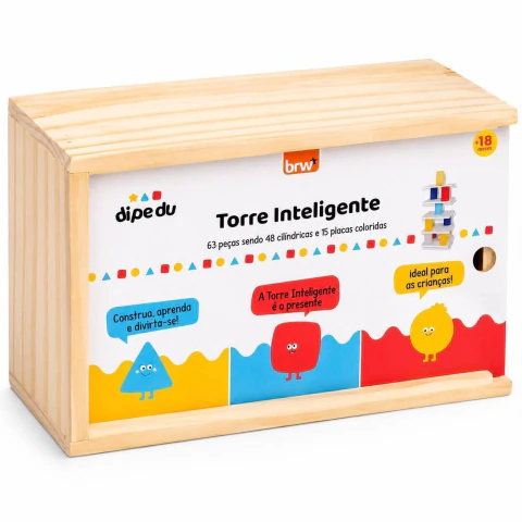 Torre Inteligente – Brinquedo Educativo em Madeira