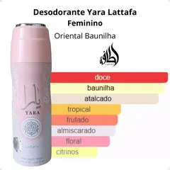 Body Spray Yara Lattafa Feminino na internet