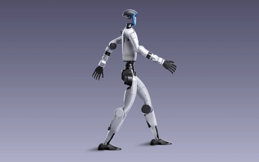 Robô humanoide Unitree G1; imagem ilustrativa do fabricante