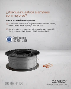 Alambre Flux Mig Carisio Suelda Sin Gas 5 Rollos X 1kg 0,8mm en internet
