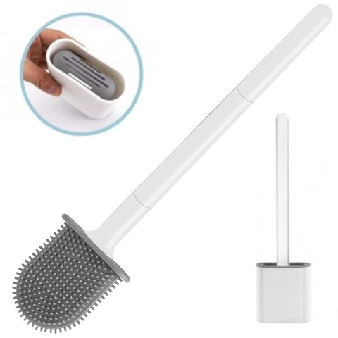 Cepillo de silicona para baño