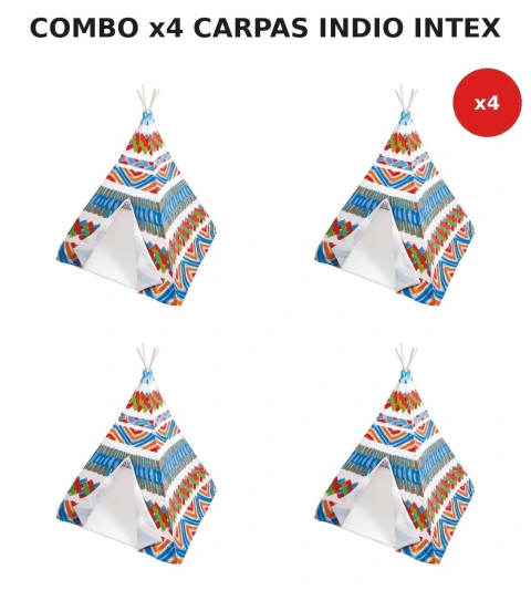 Kit de Juegos de Interior Intex Carpa Indio x4