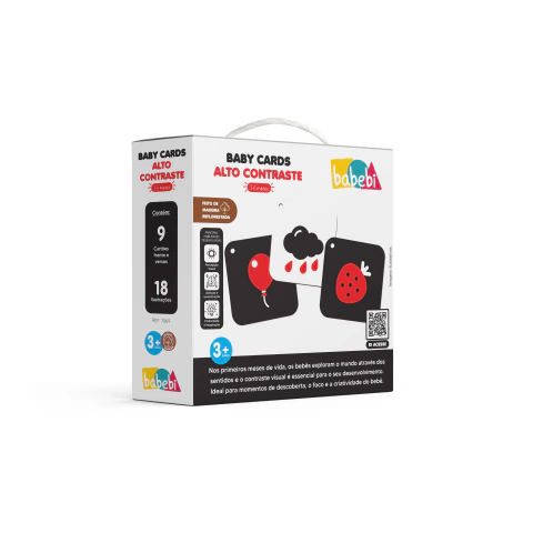 Baby Cards Alto Contraste 3 a 6 Meses - Babebi