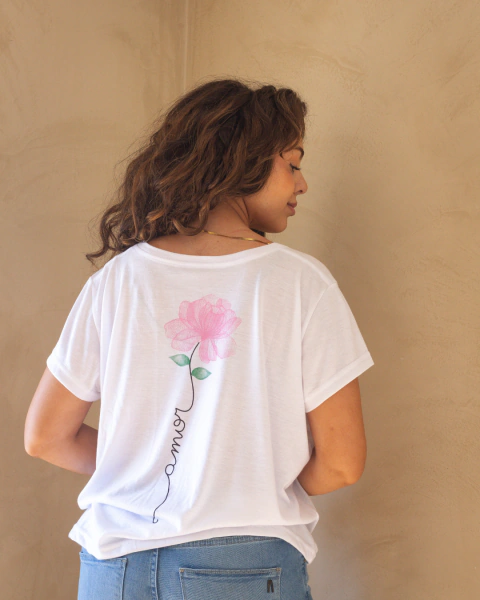 Remera Flor Espalda