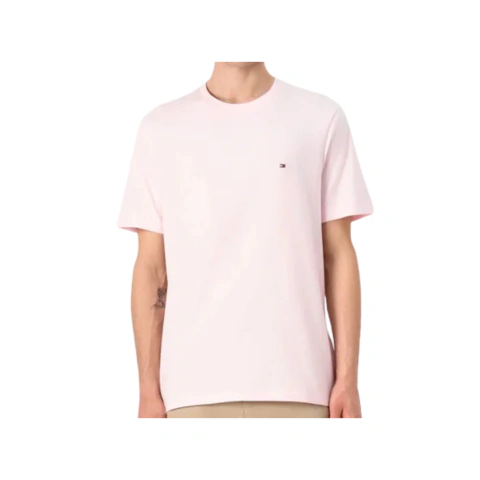 Camiseta Tommy Hilfiger Masculina Essential Cotton Rosa Claro