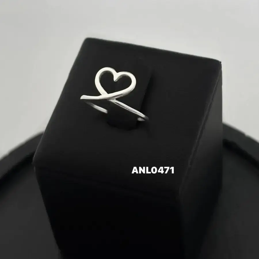 Anel Aro Coração - ANL0471 — Joias Bellas