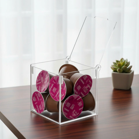 Porta Cápsulas Nespresso Acrílico Cristal Caixa Organizadora
