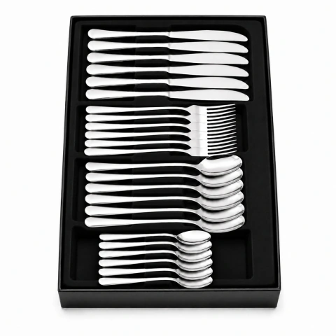 Set de Cubiertos 24 Piezas - 100% Acero Inoxidable