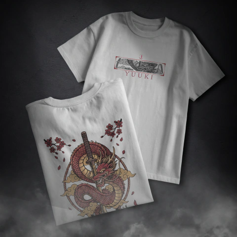 Camiseta Ryu: Ascension – Estampa Frente e Costas na internet