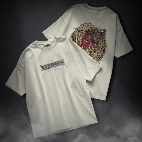 Oversized Tora: Strength - Estampa Frente e Costas na internet