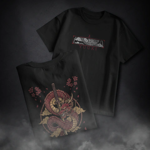 Camiseta Ryu: Ascension – Estampa Frente e Costas