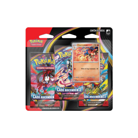 (PT-BR) Blister Triplo Megaevolução 4 - Caos Ascendente - Charmeleon