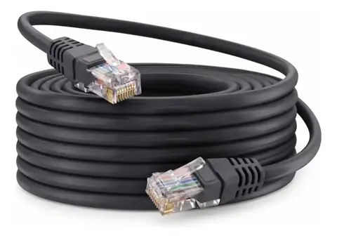 Cable UTP/Red/Ethernet Cat 5E Exterior 100% Cobre x Metro NetQ Armado con Plug RJ45 x2