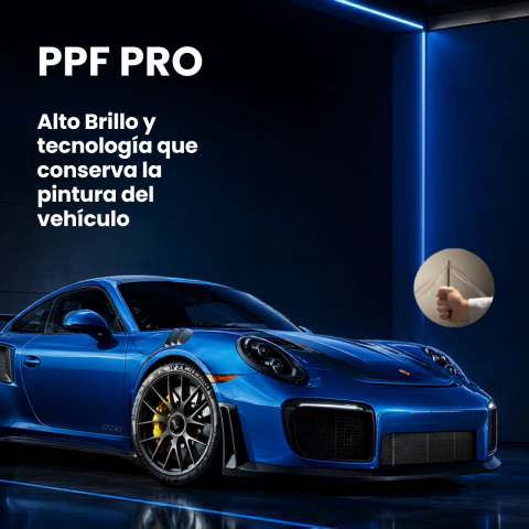 PPF Pro - Lámina transparente de alto brillo 1,52 × 15 m