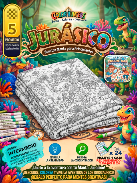 Manta Jurásico para Colorear
